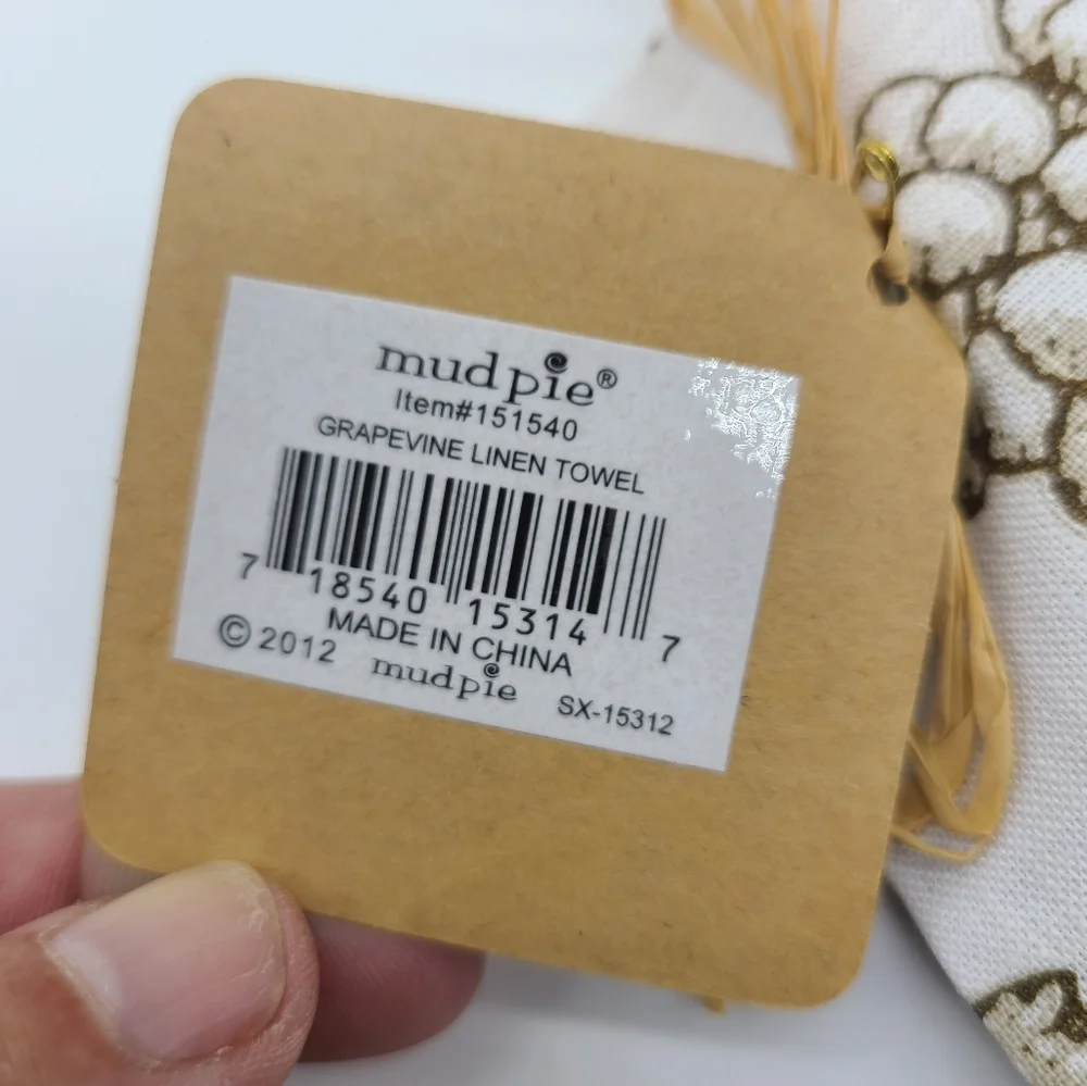 Mud Pie Grapevine Linen Towels - Picture 5 of 7